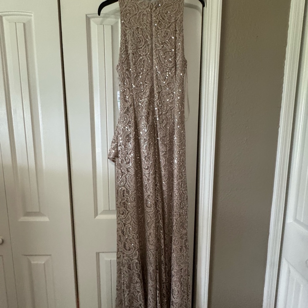 Alex Evenings Buff Lace Gown BRAND NEW-TAGS still attached